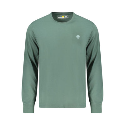 Green Cotton Men T-Shirt