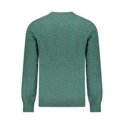 Green Wool Men Sweater