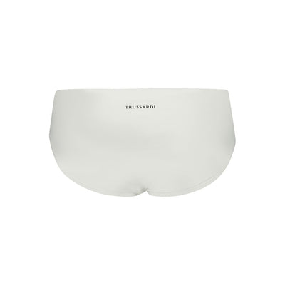 White Elastane Swimwear