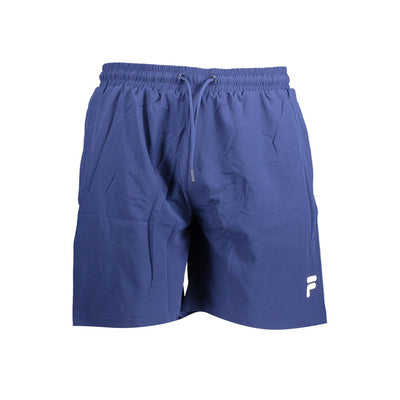 Blue Polyester Swimwear