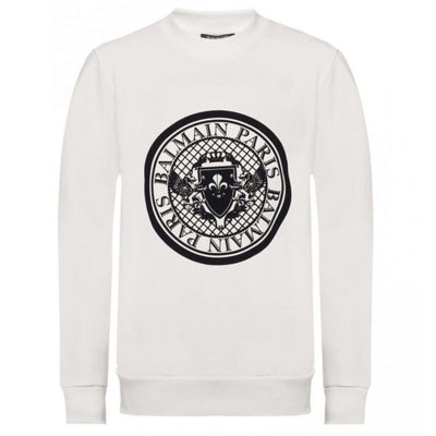 White Cotton Sweatshirt