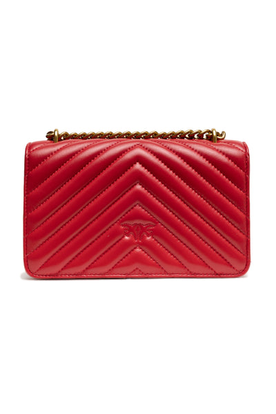 Red Leather Love One Mini Shoulder Bag
