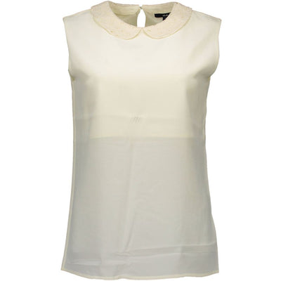 White Silk Tank Top