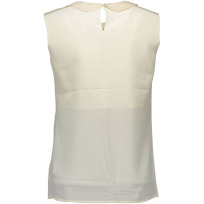 White Silk Tank Top