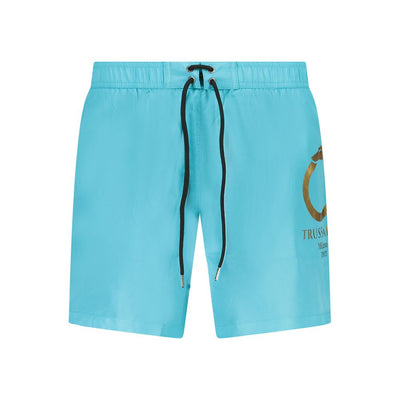 Blue Polyester Swimwear