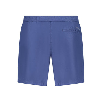 Blue Polyester Swimwear