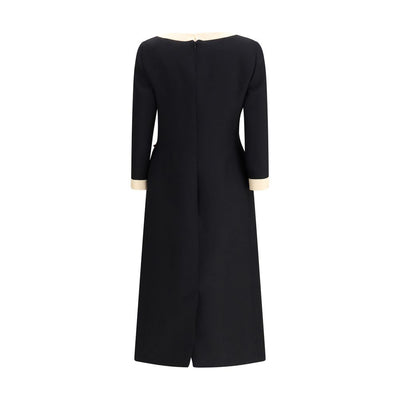 Wool Dress with Bow