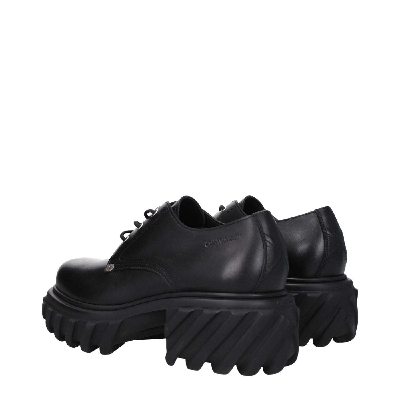 Black Leather Oxfords And Derbies