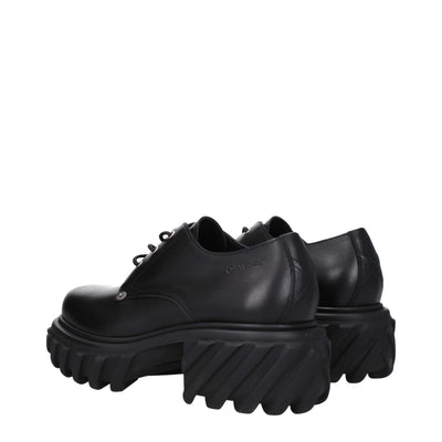 Black Leather Oxfords And Derbies