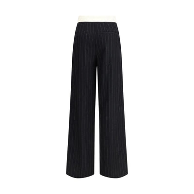 Sartorial high-waisted pinstripe wool-blend Trousers