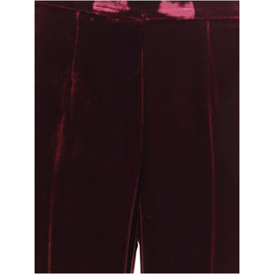 Flared Trousers in smooth Velvet