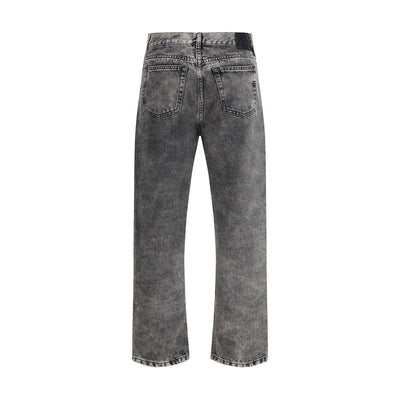 Five-pocket Jeans with mini studs