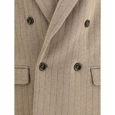 Double-breasted Knit Jacket