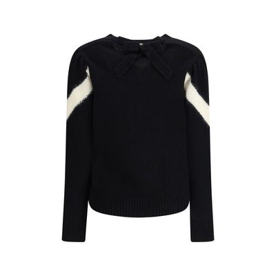 Wool Sweater with a bow at the back